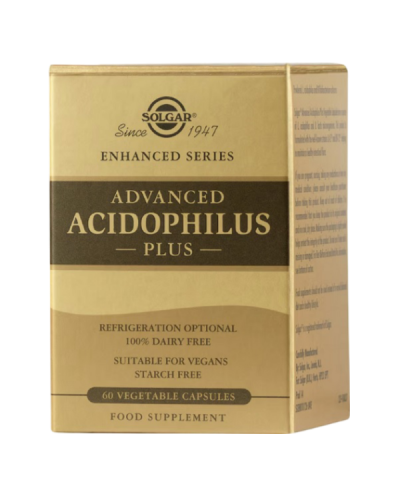 SOLGAR ADVANCED ACIDOPHILUS PLUS 60 Veg  Caps