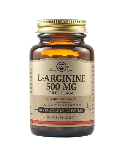 SOLGAR L-ARGININE 500mg 50 Veg. Caps