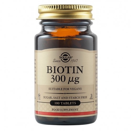 SOLGAR BIOTIN 300µg 100tabs