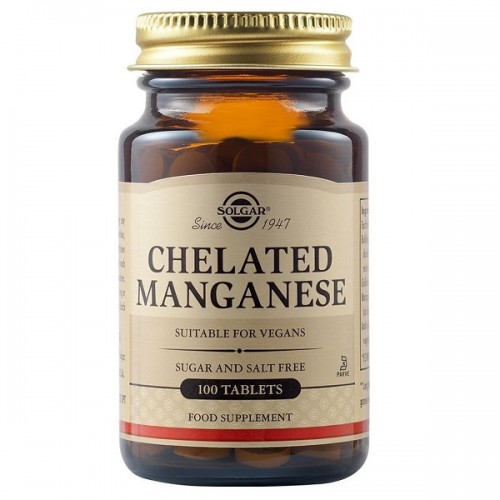 SOLGAR CHELATED MANGANESE 100tabs