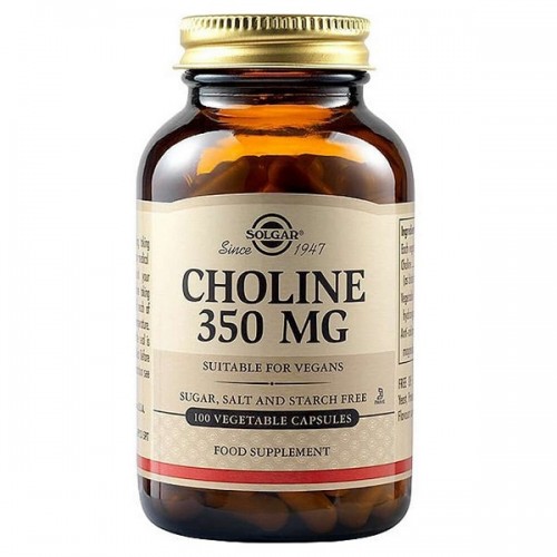 SOLGAR CHOLINE 350mg 100 Veg. Caps