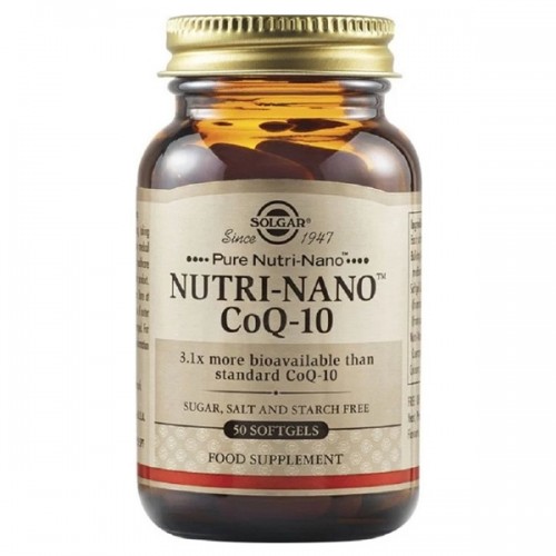 SOLGAR NUTRI-NANO CO Q-10 3.1X 50 softgels