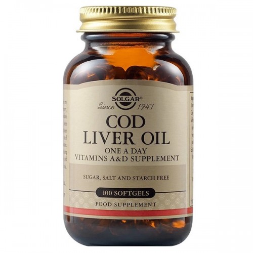 SOLGAR COD LIVER OIL 100 softgels