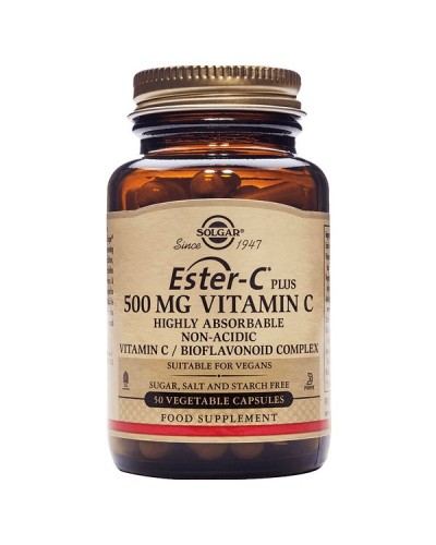 SOLGAR ESTER-C 500mg PLUS VITAMIN C 50 Veg  Caps