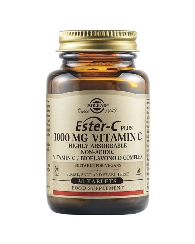 SOLGAR ESTER-C 1000mg PLUS VITAMIN C 30tabs