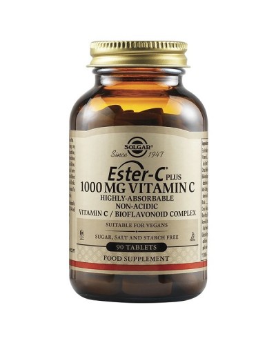 SOLGAR ESTER-C 1000mg PLUS VITAMIN C 90tabs