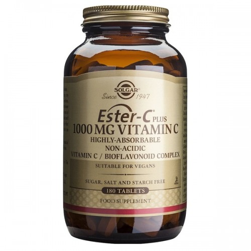 SOLGAR ESTER-C 1000mg PLUS VITAMIN C 180tabs