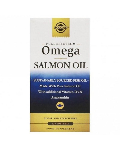 SOLGAR FULL SPECTRUM  OMEGA SALMON OIL 120 softgels