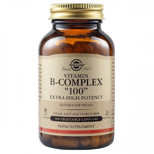 SOLGAR VITAMIN B-COMPLEX 100 EXTRA HIGH POTENCY 100 Veg. Caps