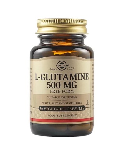 SOLGAR L-GLUTAMINE 500mg 50 Veg  Caps