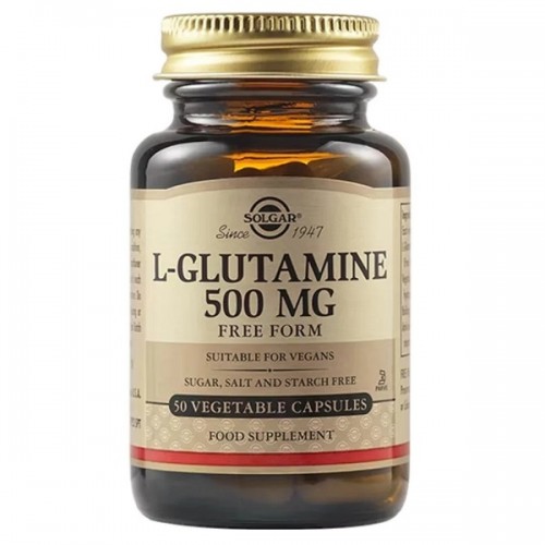 SOLGAR L-GLUTAMINE 500mg 50 Veg. Caps