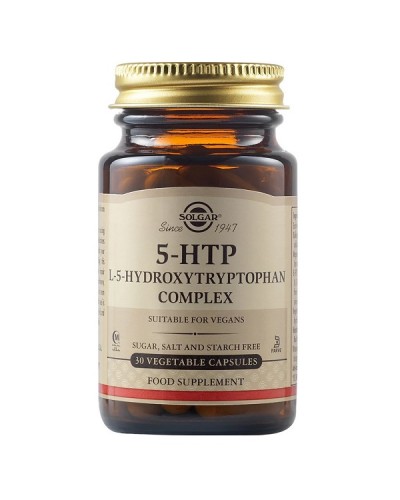 SOLGAR 5-HTP L-5-HYDROXYTRYPTOPHAN COMPLEX 30 Veg  Caps