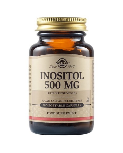 SOLGAR INOSITOL 500mg 50 Veg. Caps