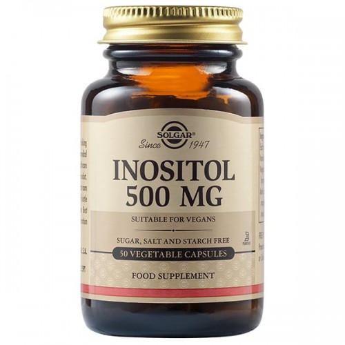 SOLGAR INOSITOL 500mg 50 Veg. Caps