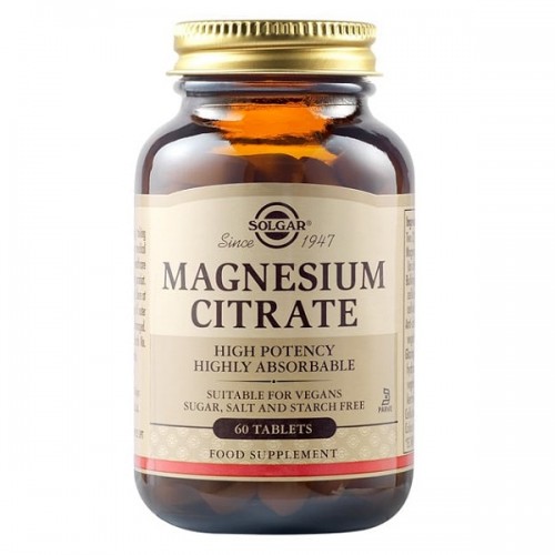 SOLGAR MAGNESIUM CITRATE 60tabs