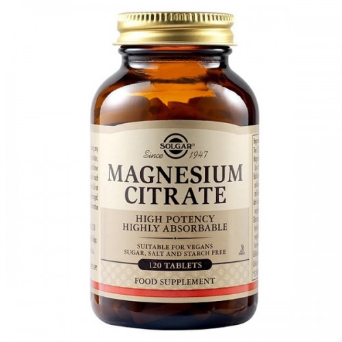 SOLGAR MAGNESIUM CITRATE 120tabs