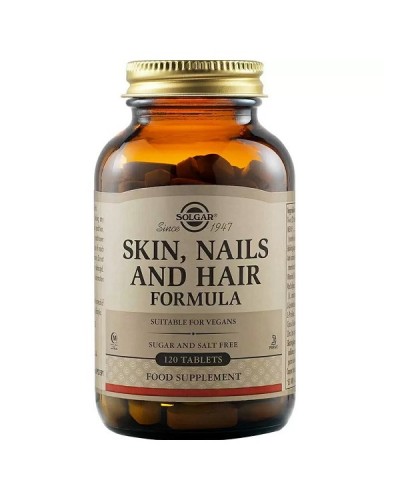 SOLGAR SKIN, NAILS AND HAIR FORMULA 120tabs