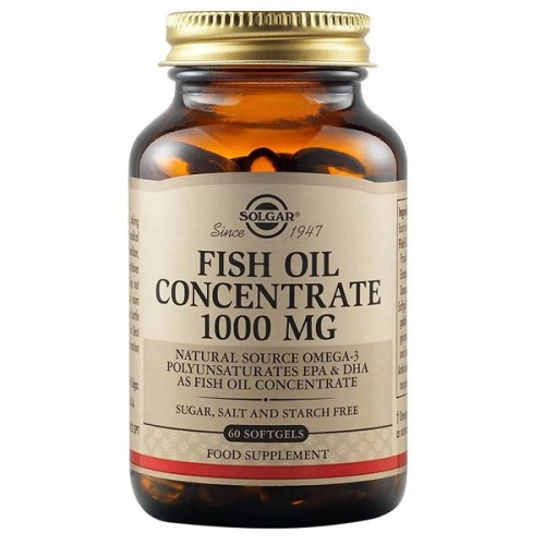 SOLGAR FISH OIL CONCENTRATE 1000mg 60 softgels