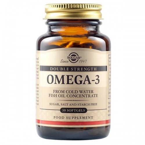 SOLGAR OMEGA-3 DOUBLE STRENGTH 30 softgels