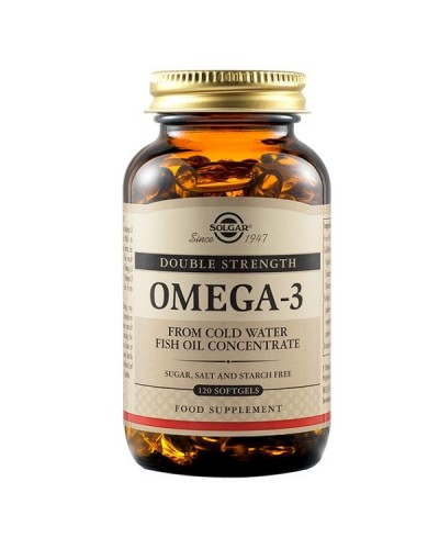 SOLGAR OMEGA-3 DOUBLE STRENGTH 120 softgels