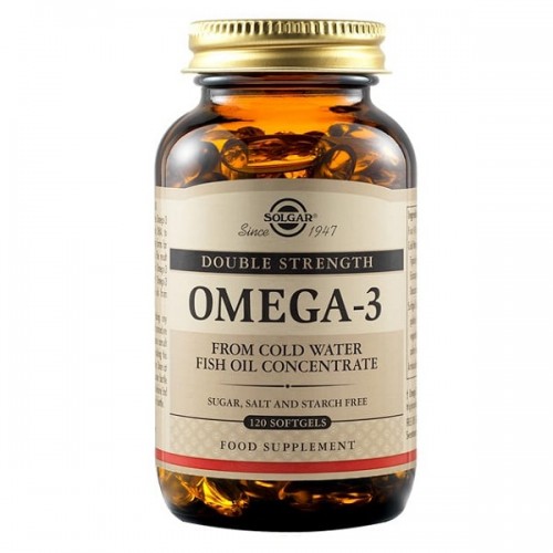 SOLGAR OMEGA-3 DOUBLE STRENGTH 120 softgels