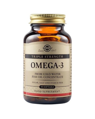 SOLGAR OMEGA-3 TRIPLE STRENGTH 50 softgels