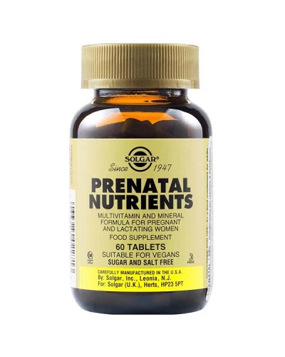 SOLGAR PRENATAL NUTRIENTS 60tabs