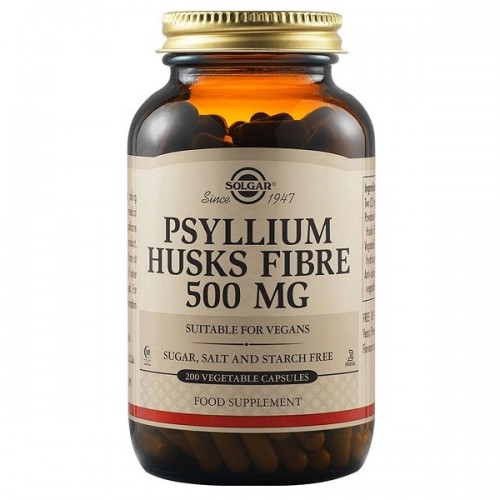 SOLGAR PSYLLIUM HUSKS FIBRE 500mg 200 Veg. Caps