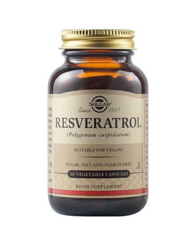 SOLGAR RESVERATROL 100mg 60 Veg  Caps