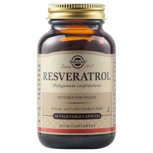 SOLGAR RESVERATROL 100mg 60 Veg. Caps