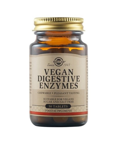 SOLGAR VEGAN DIGESTIVE ENZYMES 50tabs