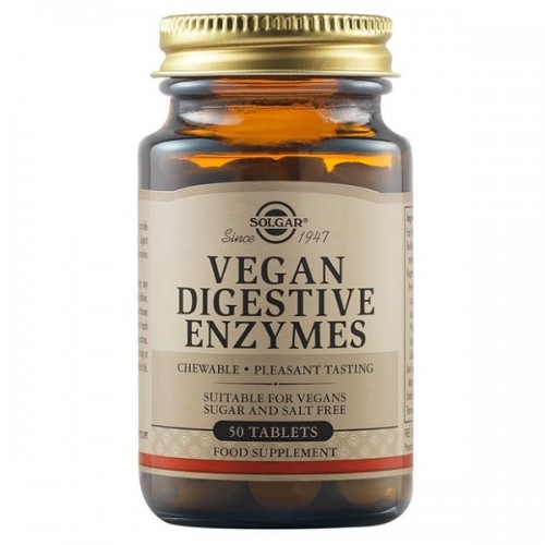 SOLGAR VEGAN DIGESTIVE ENZYMES 50tabs