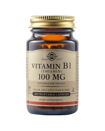 VITAMIN B1 (THIAMIN) 100mg 100 Veg  Caps