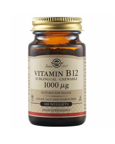 SOLGAR VITAMIN B12 1000μg 100 Nuggets