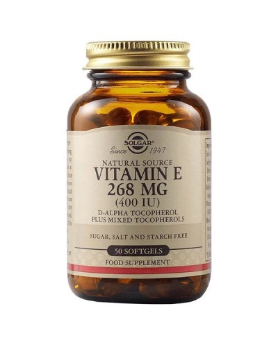 SOLGAR VITAMIN E 268mg (400IU) 50 softgels