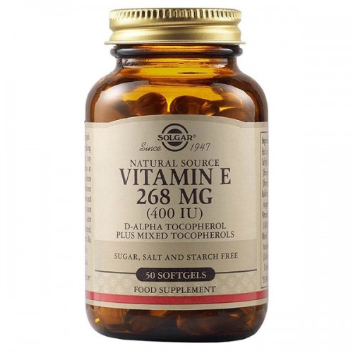 SOLGAR VITAMIN E 268mg (400IU) 50 softgels