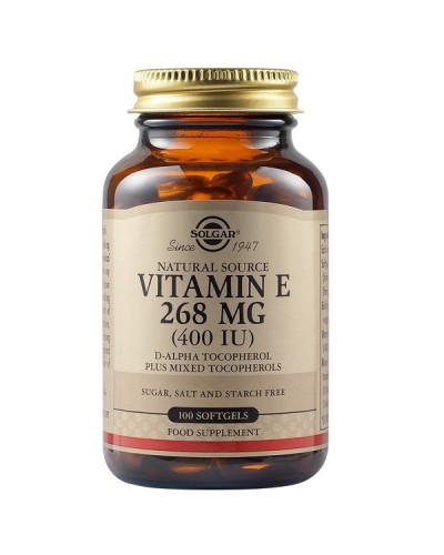 SOLGAR VITAMIN E 268mg (400IU) 100 softgels