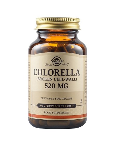 SOLGAR CHLORELLA 520mg 100 Veg  Caps