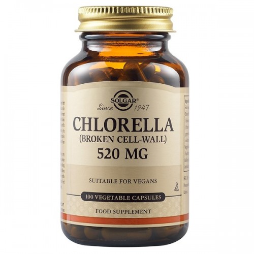 SOLGAR CHLORELLA 520mg 100 Veg. Caps