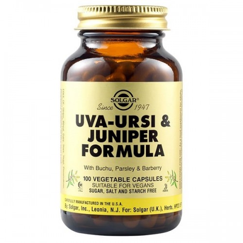 SOLGAR UVA-URSI & JUNIPER FORMULA 100 Veg. Caps