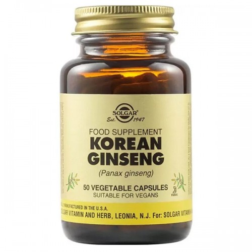 SOLGAR KOREAN GINSENG 50 Veg. Caps