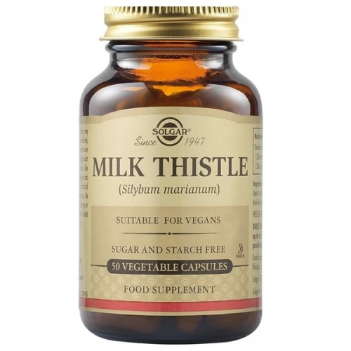 SOLGAR MILK THISTLE 100mg 50 Veg. Caps