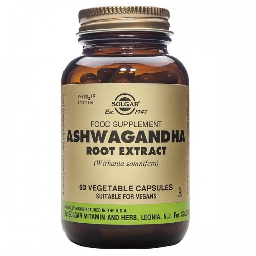 SOLGAR ASHWAGANDHA ROOT EXTRACT 60 Veg. Caps