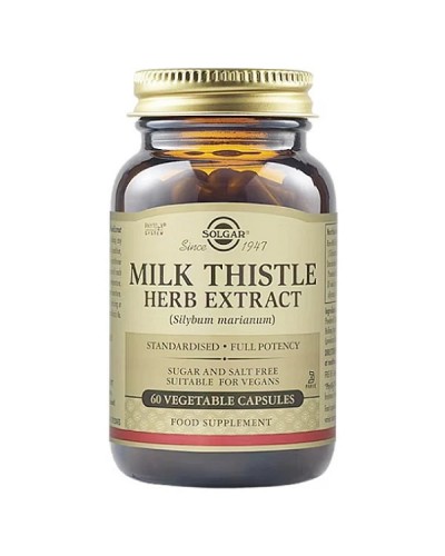 SOLGAR MILK THISTLE HERB EXTRACT 60 Veg  Caps