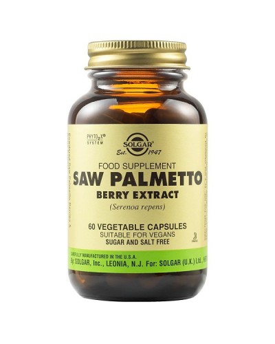 SOLGAR SAW PALMETTO BERRY EXTRACT 60 Veg  Caps