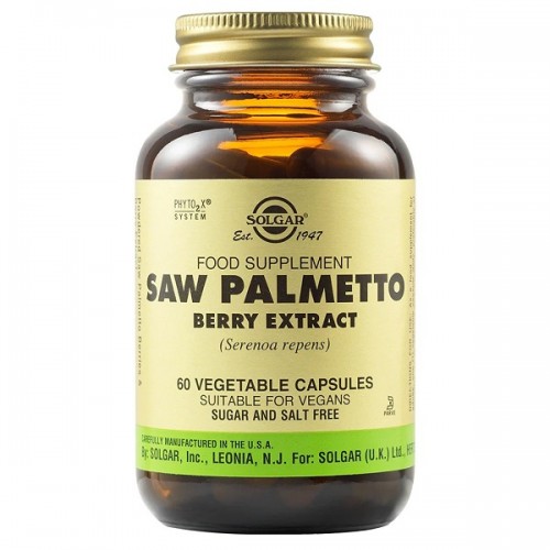 SOLGAR SAW PALMETTO BERRY EXTRACT 60 Veg. Caps