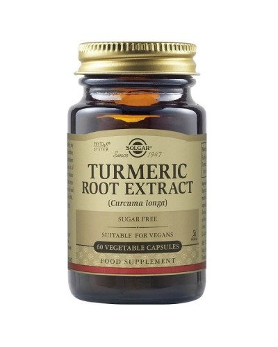 SOLGAR TURMERIC ROOT EXTRACT 60 Veg  Caps