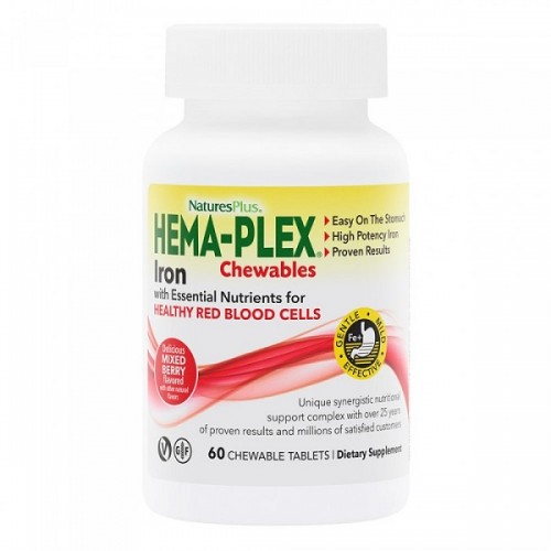 NATURES PLUS HEMA-PLEX CHEWABLE 60 chewable tabs