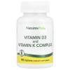 NATURES PLUS VITAMIN D3 & K COMPLEX 90tabs ΜΕΧΡΙ ΕΞΑΝΤΛΗΣΕΩΣ