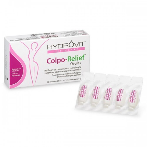 HYDROVIT COLPO-RELIEF OVULE 10 Κολπικά Yπόθετα x 2g